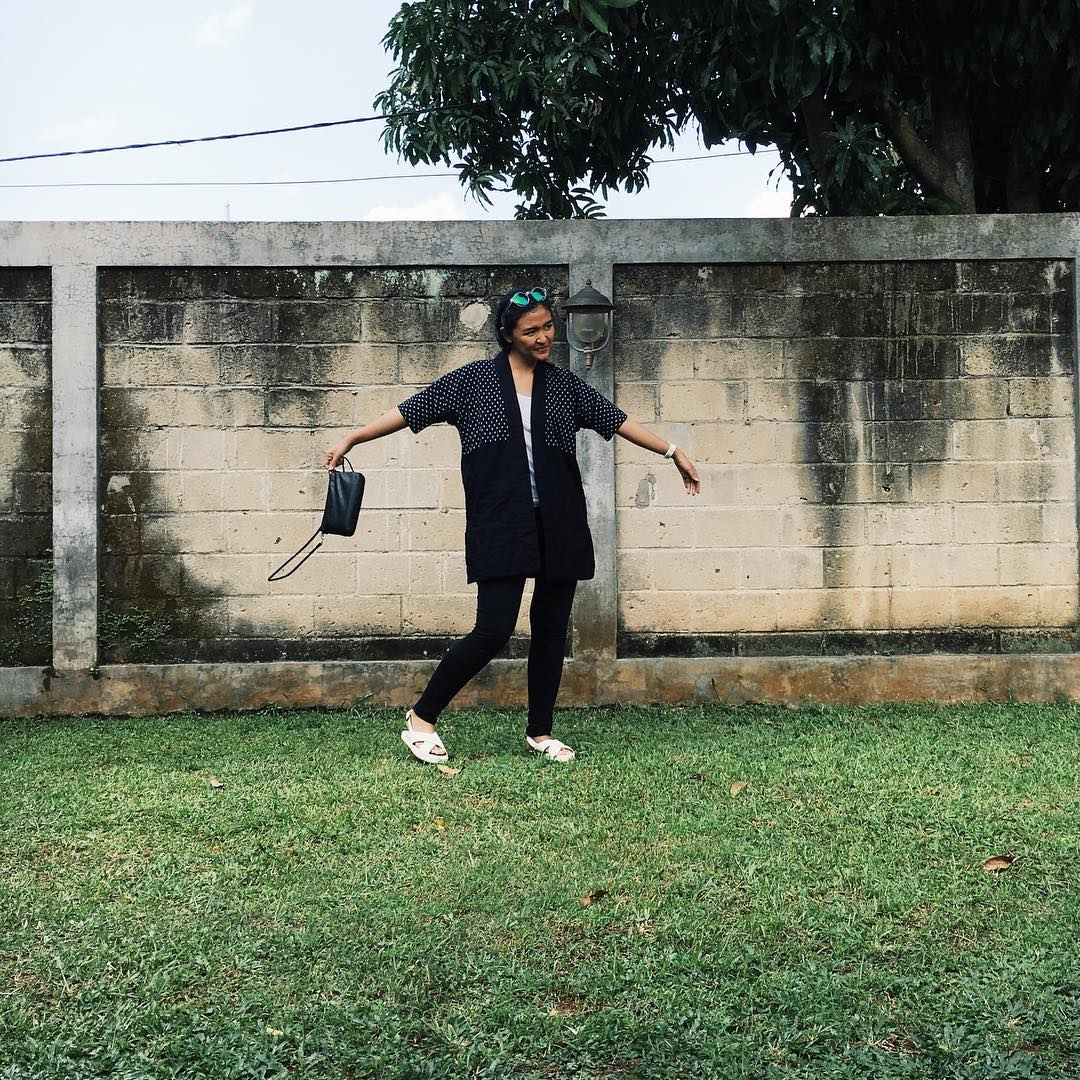 Customer wearing Sumo Vintage